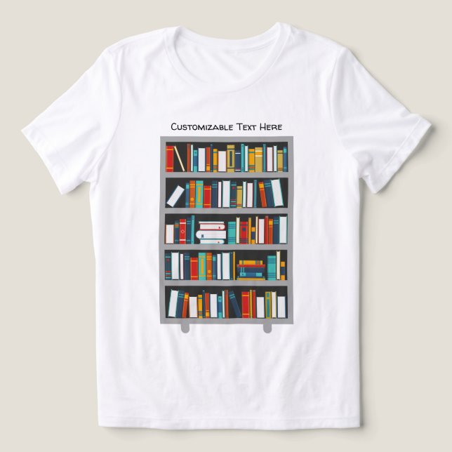 T - Shirt für Leser - Bookworm (Design Vorderseite)