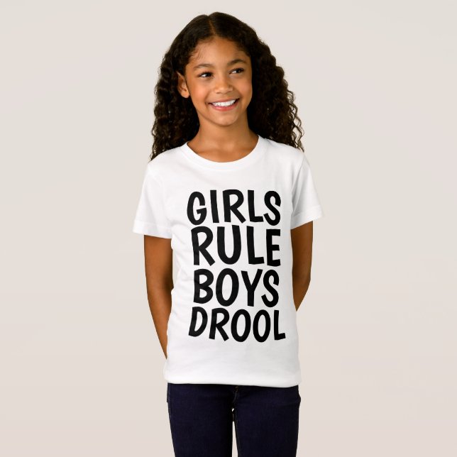 T - Shirt für Mädchen/Kinder - MÄDCHEN REGEL (Vorne ganz)
