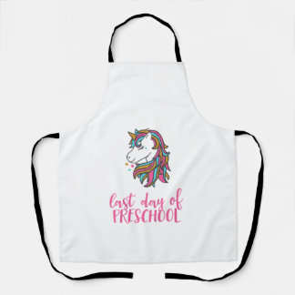 T-Shirt für Mädchen mit Einhorn-Motiv zum letzten  Schürze