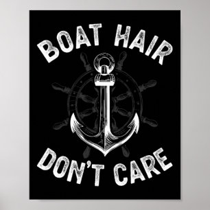 T-Shirt für Mädchen und Frauen mit lustigem Boot-S Poster
