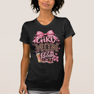T-Shirt für Mädchen und Mütter | Rosa Leopardendru