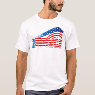 T-Shirt für Männer - AMERIKA-Sterne Streifen