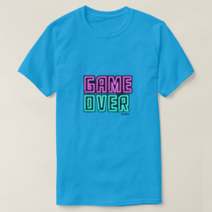 T-Shirt für Männer Game Over Neon Gamer