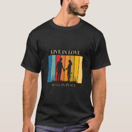 T-Shirt für Männer 'Live in Love'