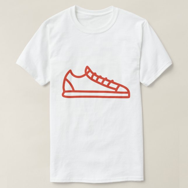 T-Shirt für Männer Logo Schuhe (Design vorne)