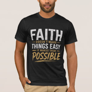 T-Shirt für Männer mit dem Aufdruck 'Glaube an Got
