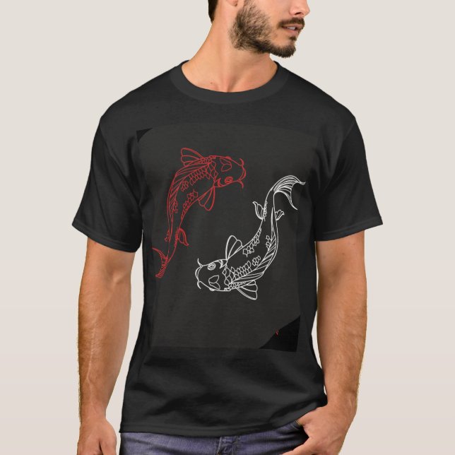 T-Shirt für Männer mit Fischdesign (Vorderseite)