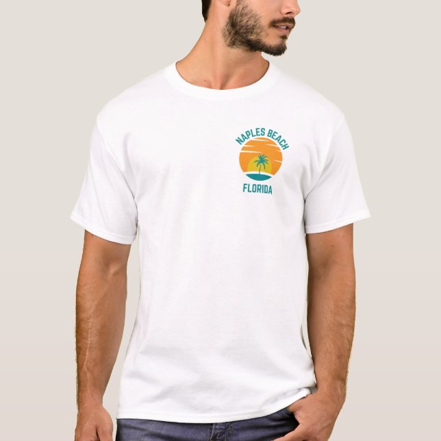 T-Shirt für Männer Naples Beach Florida (Vorderseite)