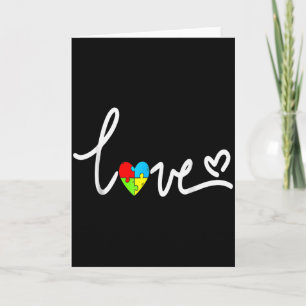 T-Shirt für Männer und Frauen mit Autismus-Bewusst Karte