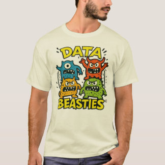 T-Shirt für männliche knurrige Data Beasties (Team