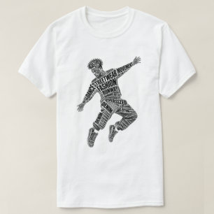 T-Shirt für männliche Tänzer im Streetwear-Stil