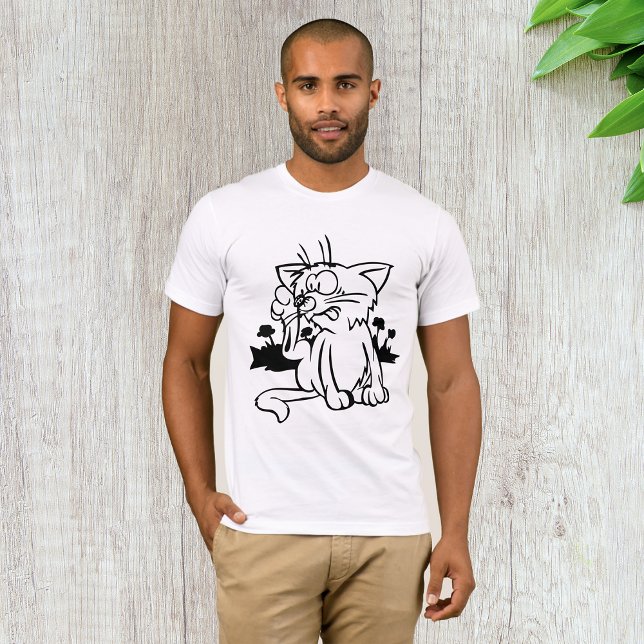 T - Shirt für Mäuse aus schwarzem und weißem Katze (Von Creator hochgeladen)