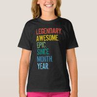 T - Shirt für Monat und Jahr