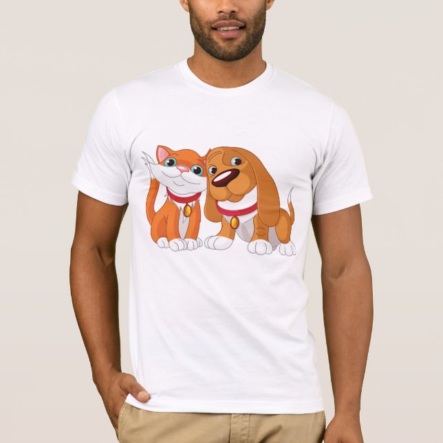 T - Shirt für niedliche Hunde und Katzen (Vorderseite)
