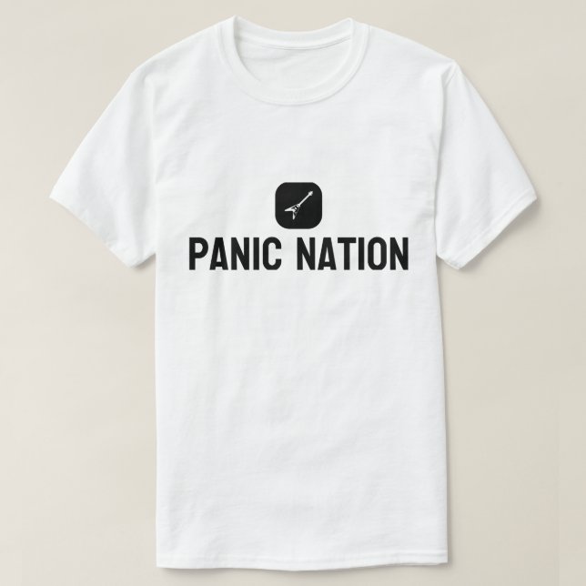 T - Shirt für Panic Nation-Logos (Design vorne)