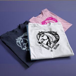 T - Shirt für Pferde und Reiter mit Namen