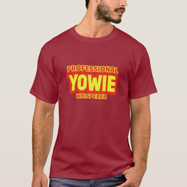 T-Shirt für professionelle Yowie-Flüsterer (Vorderseite)