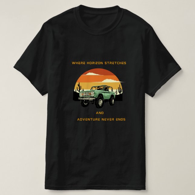 T - Shirt für Reise und Abenteuer (Design vorne)