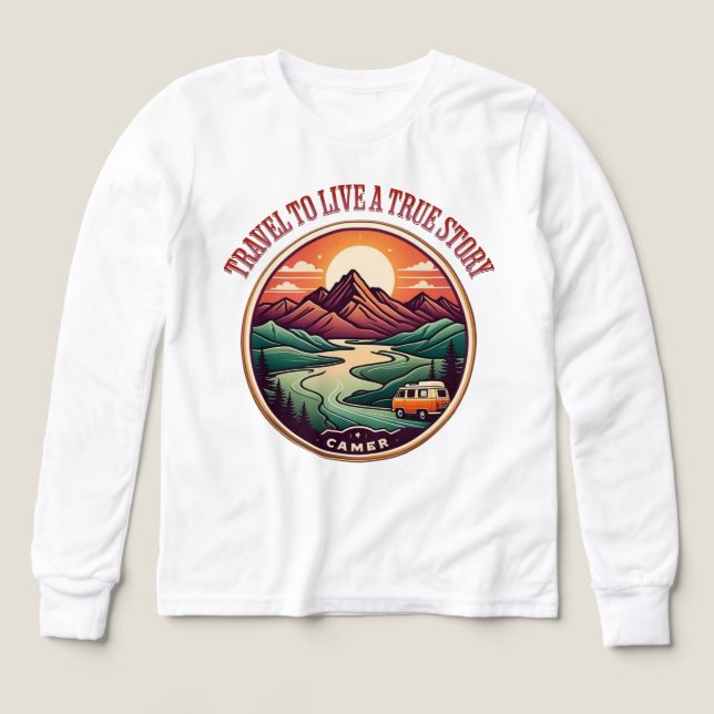 T-Shirt für Reisen in der wirklichen Geschichte —  (Design Vorderseite)