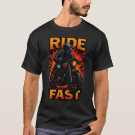 T-Shirt für schnelle Vintage-Motorrad-Biker