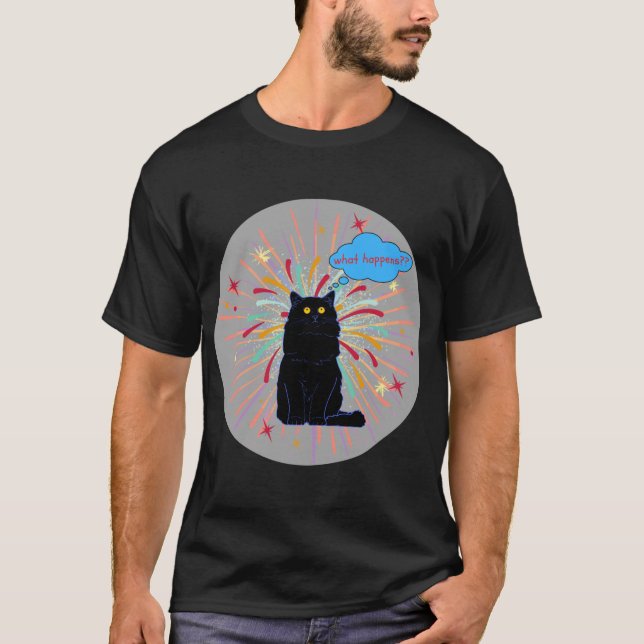 T - Shirt für Schwarze Katzen (Vorderseite)