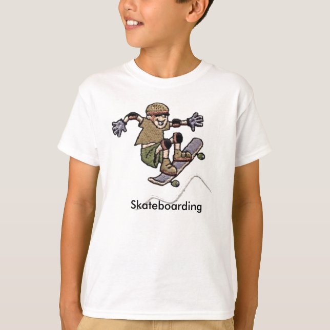 T-Shirt für Skateboarden (Vorderseite)