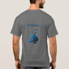 T - Shirt für Skater-Abbildung - Blauer Sternrand
