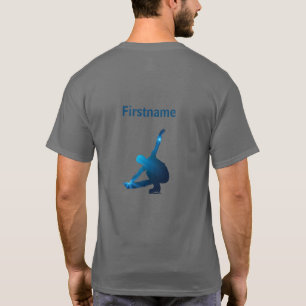 T - Shirt für Skater-Abbildung - Blauer Sternrand