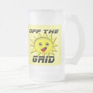 T - Shirt für Solarprodukte und Power Mattglas Bierglas