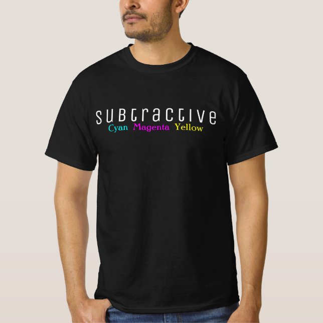 T - Shirt für subtraktive Farben (Vorderseite)