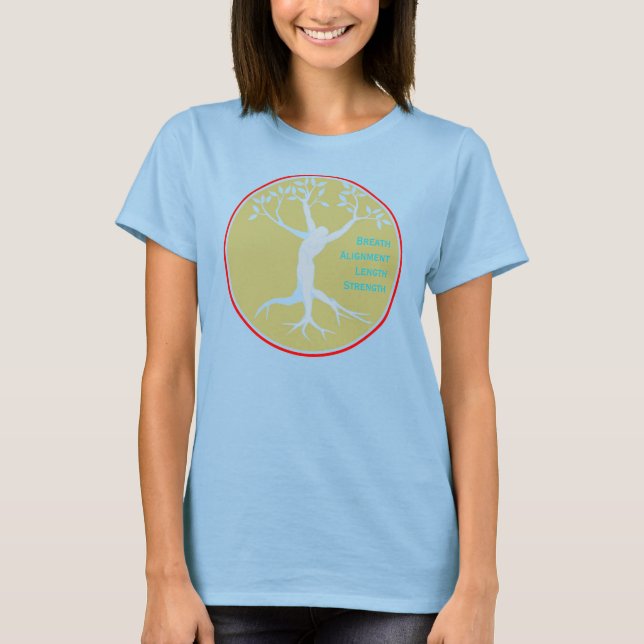 T - Shirt für tiefe Körperpilates (Vorderseite)