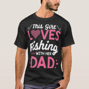 T-Shirt für Tochter beim Angeln Vater-Tochter-Matc