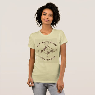 T-Shirt für Unisex: Genieße die Natur Outdoor-Ab