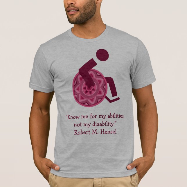 T SHIRT FÜR VERSABTE PERSONEN TAG ODER ZERAMONIE (Vorderseite)