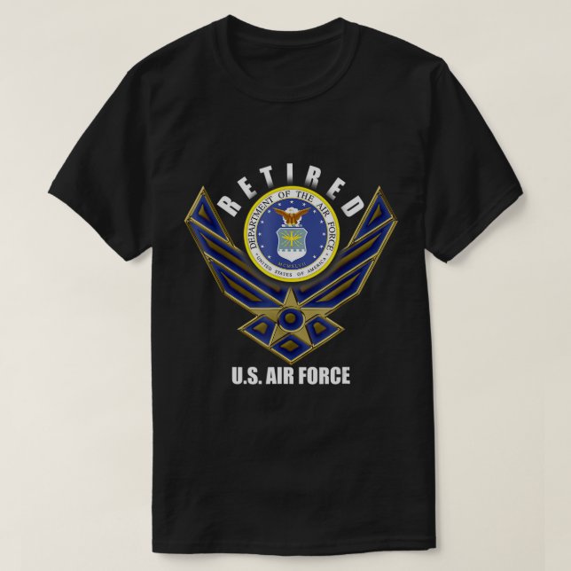 T-Shirt für Veteranen im Veteran-Ruhestand der US- (Design vorne)