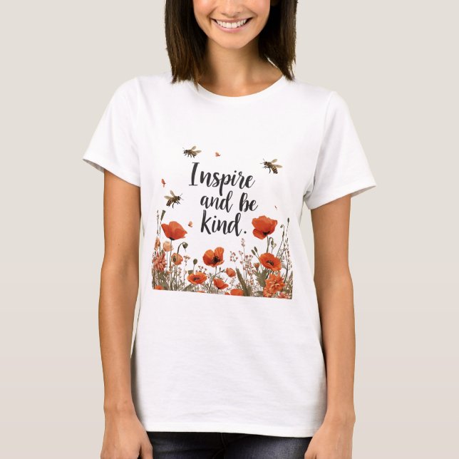 T-Shirt für Vintage Wildblume inspiriert und freun (Vorderseite)