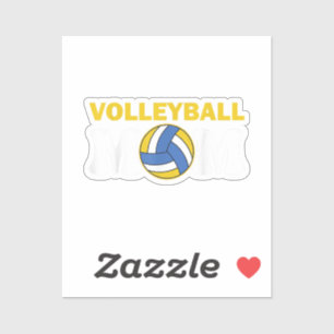 T-Shirt für Volleyball-Mütter lustiges Spieltags-S Aufkleber