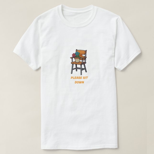 T - Shirt für Vorsitz und Blume (Design vorne)