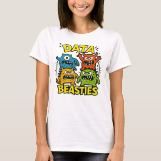T-Shirt für weibliche Growly Data Beasties (Team)