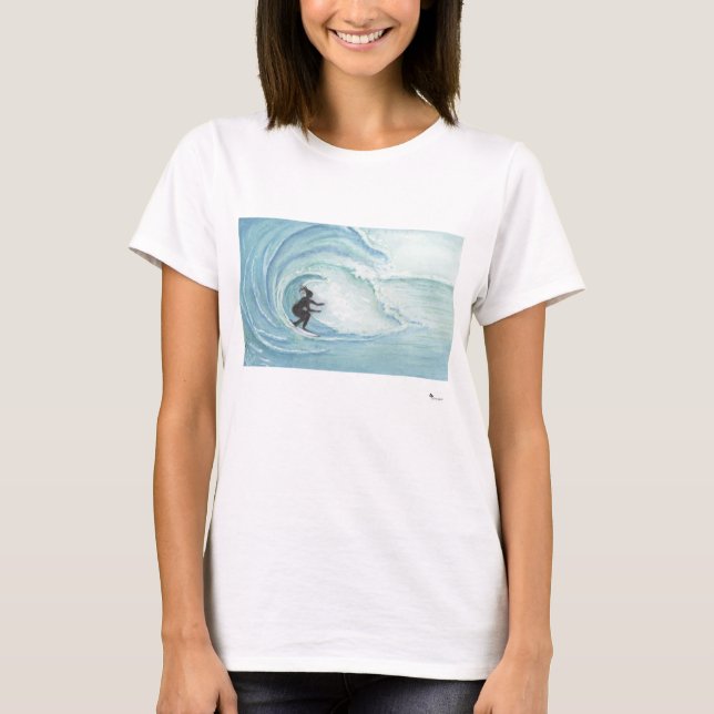 T - Shirt für weibliche Surfer (Vorderseite)