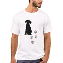 T-Shirt Fußabdrücke & Mignon - Dog