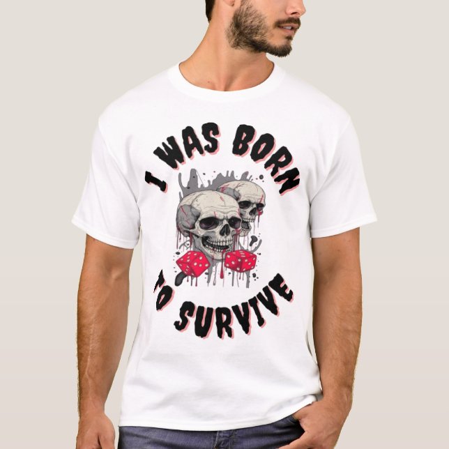 T - SHIRT GEBOREN, NEUES FASHION DESIGNER-T-SHIRT  (Vorderseite)