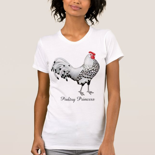 T-Shirt Geflügel-Prinzessin-Chicken Ladys (Vorderseite)