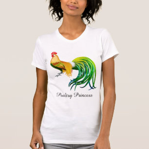 T-Shirt Geflügel-Prinzessin-Fancy Rooster Ladys