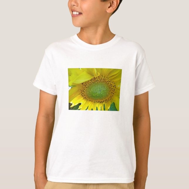 T - Shirt gelbe Sonnenblumenblüte (Vorderseite)