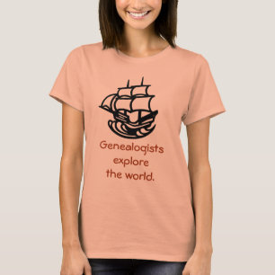 T - Shirt - Genealoge erforschen die Welt