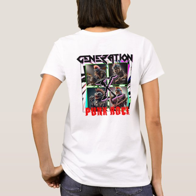 T - SHIRT-GENERATION X PUNKROCK T-Shirt (Rückseite)