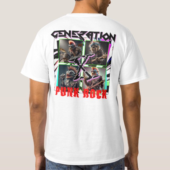 T - SHIRT-GENERATION X PUNKROCK T-Shirt (Rückseite)