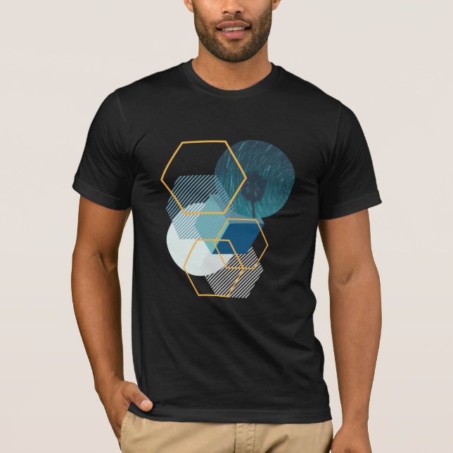 T - Shirt geometrischer Kunst (Vorderseite)