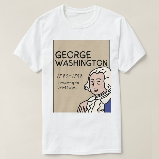 T-Shirt George Washington  (Design vorne)